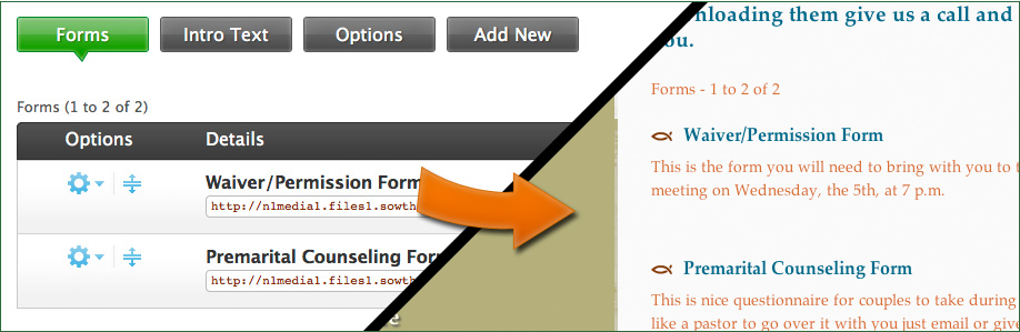 Upload Forms